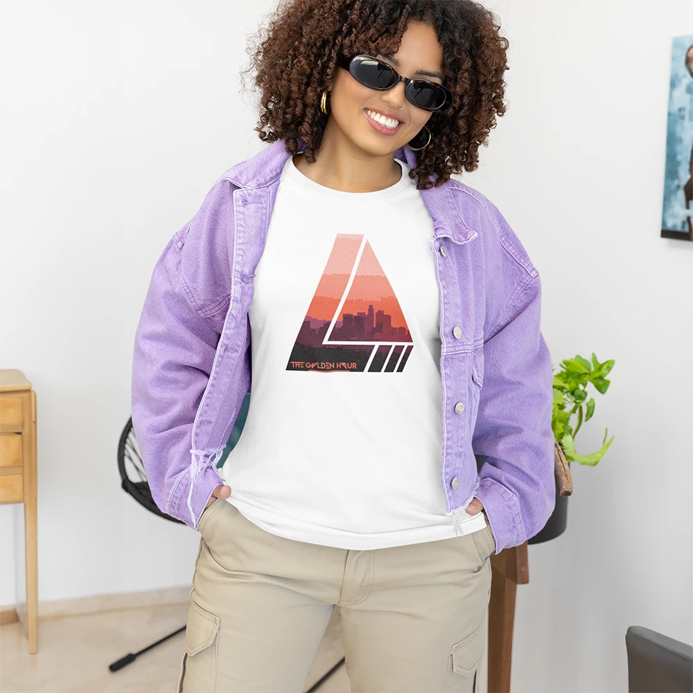 Los Angeles city tshirt for women color orange Los Angeles city tshirt for women color orange