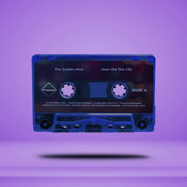 Indie synth-pop collectible cassette tape – Lives Like The City