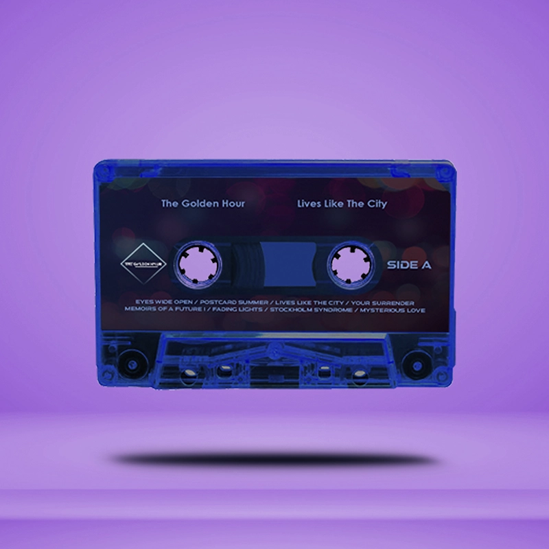 Indie synth-pop collectible cassette tape – Lives Like The City